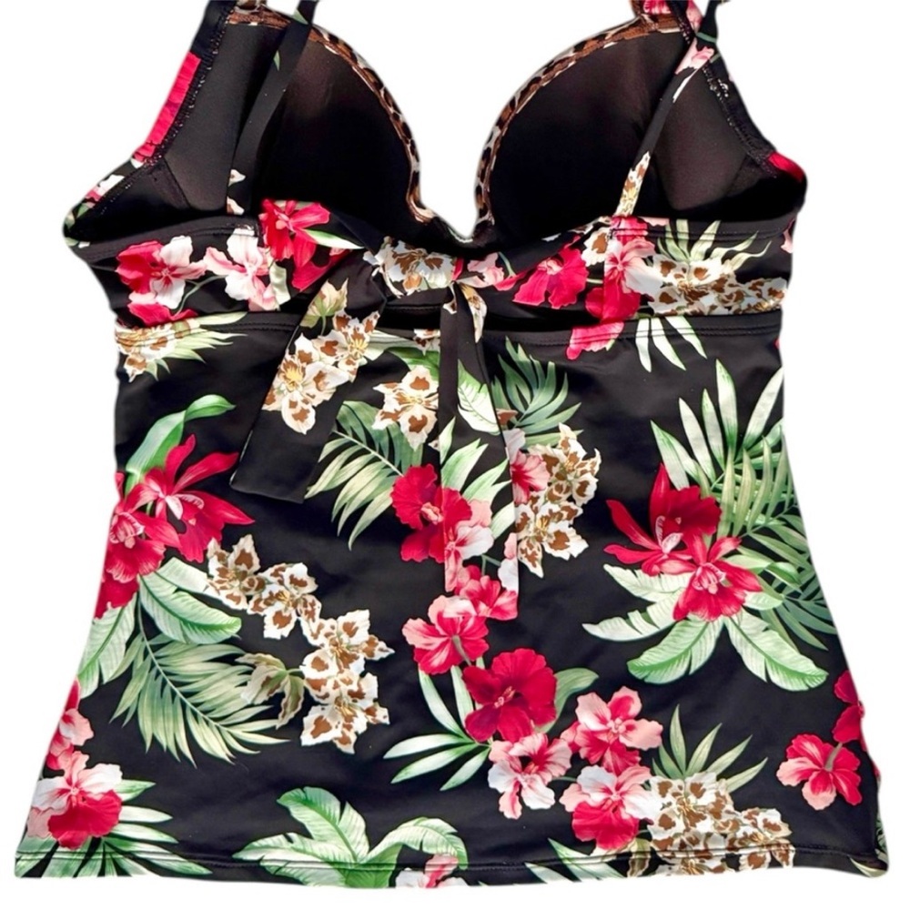 Tommy Bahama Lily Cat Underwire Tankini Top, C Cup - Picture 10 of 12